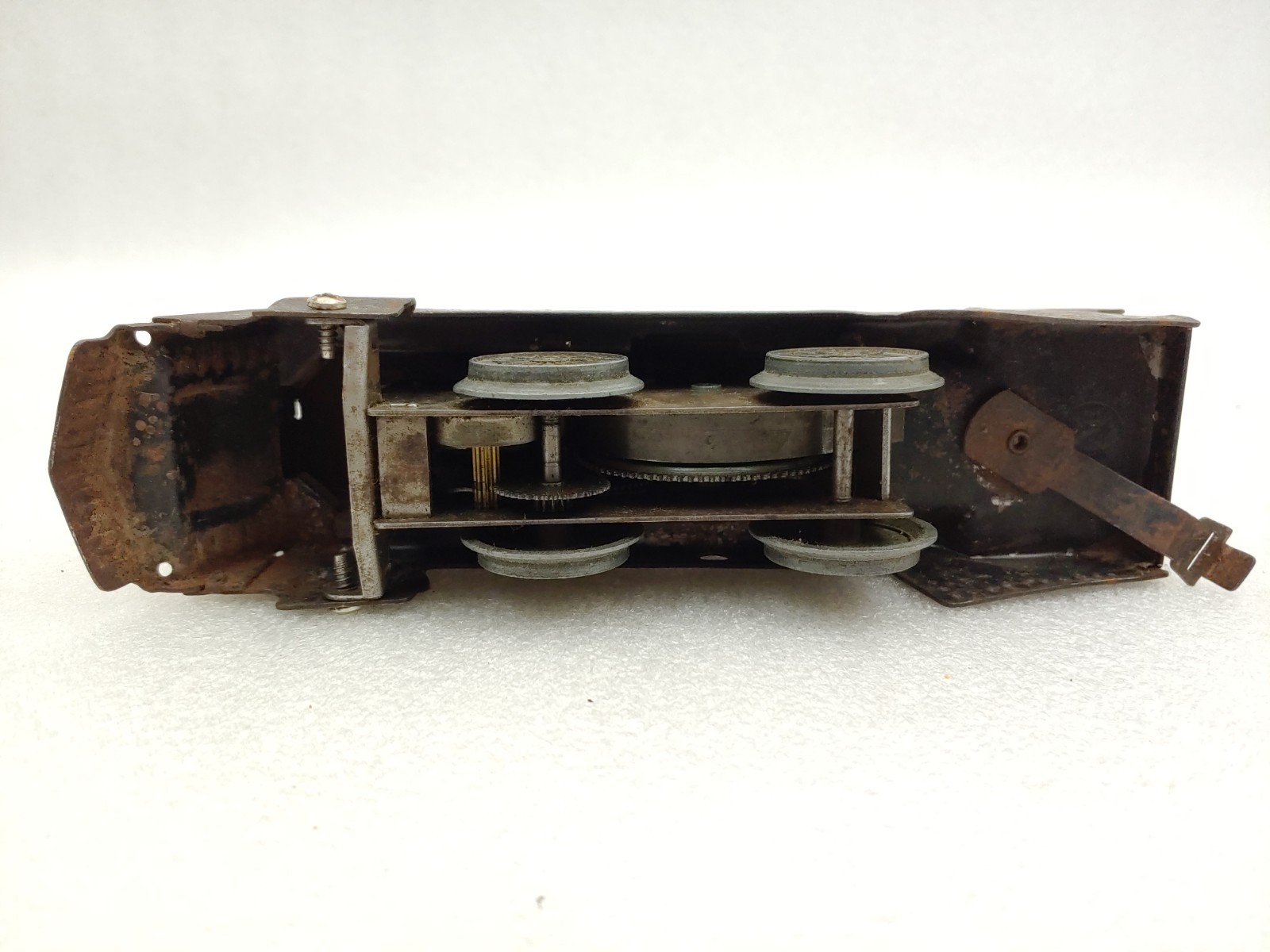 Marx Trains O Gauge Tinplate Wind-Up Steam Locomotive Engine Tested Works No Key