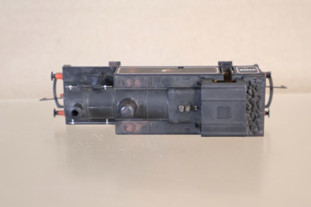 HORNBY R058 WEATHERED BR BLACK 0-6-0 JINTY CLASS 3F TANK LOCOMOTIVE 47458 op