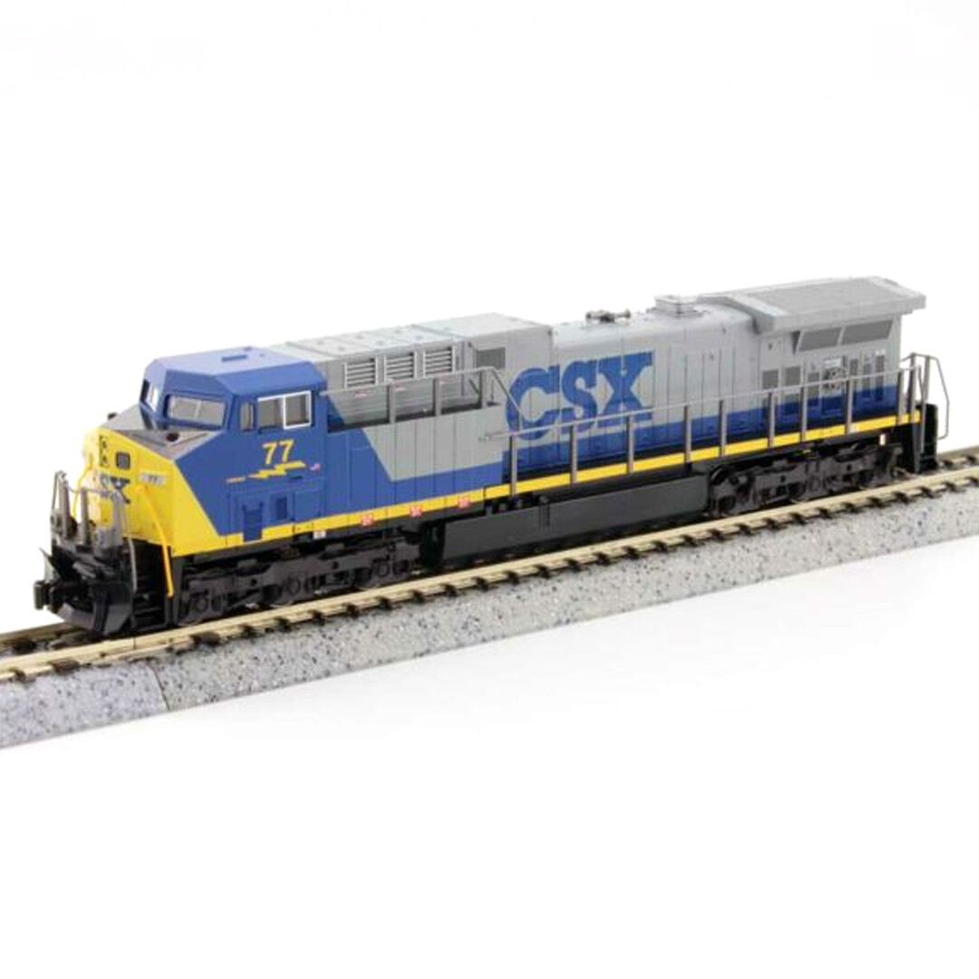 NEW Kato 176-7043-DCC GE AC4400CW CSX #77 Locomotive w/ DCC N Scale