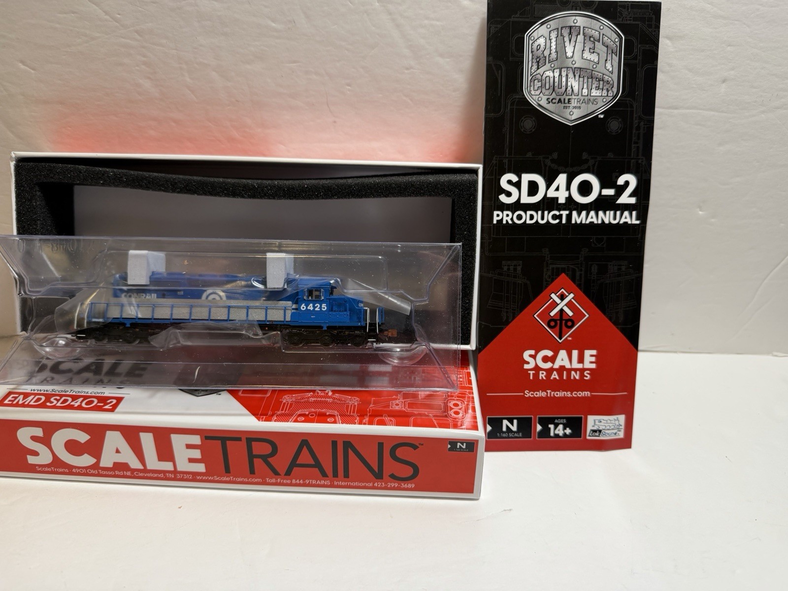 n scale scaletrains rivet counter Conrail SD40-2 #6425 DCC AND SOUND