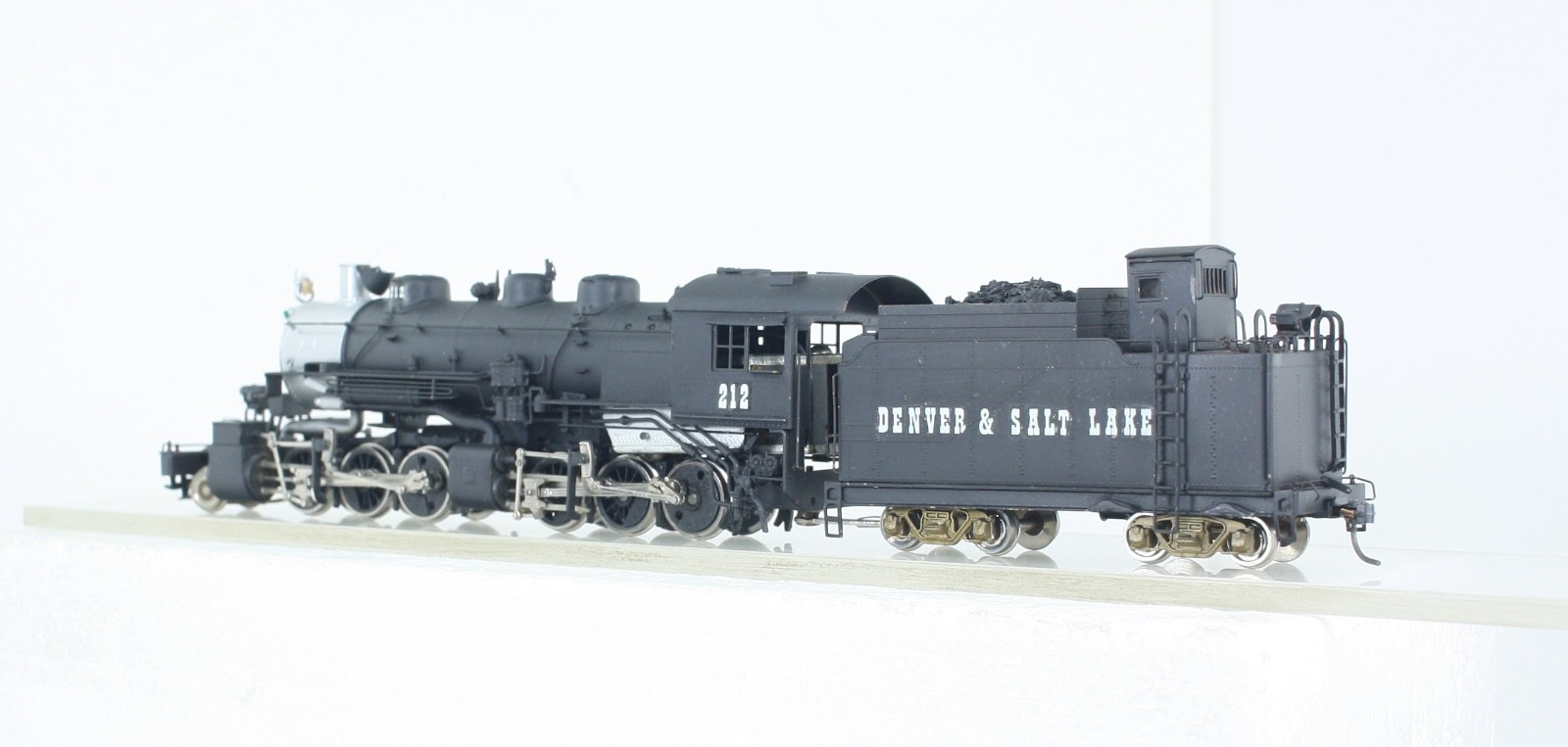 HO Brass PFM Denver & Salt Lake 2-6-6-0 Articulated Locomotive & Tender Painted
