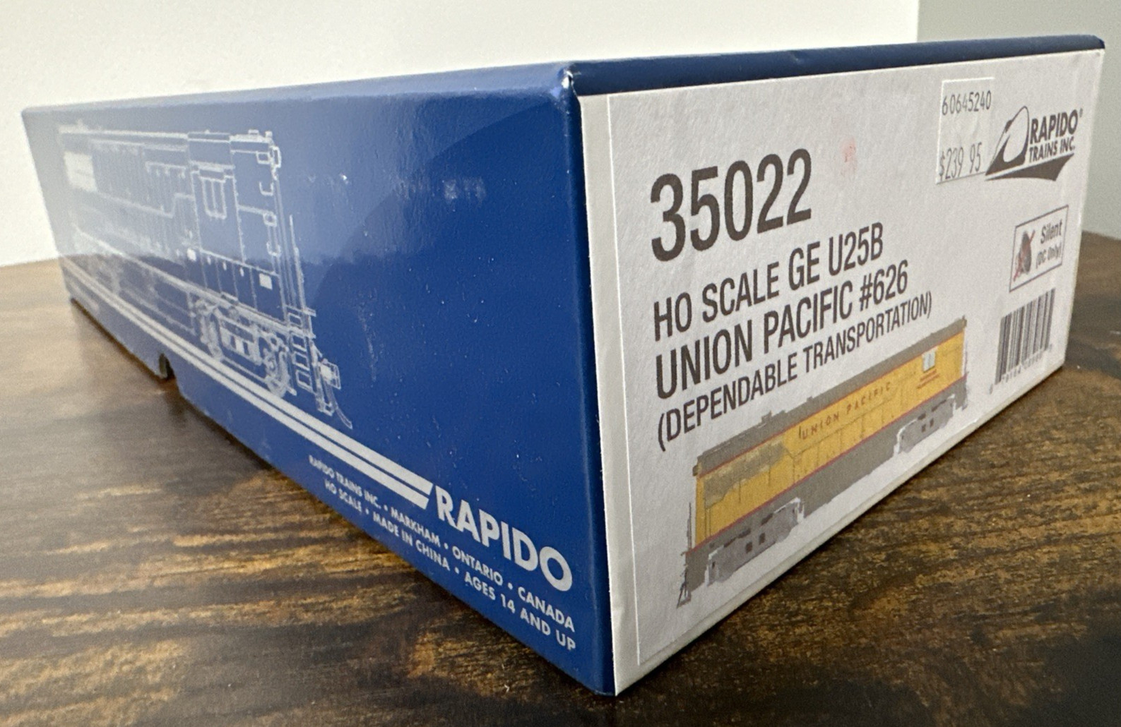 Rapido HO #35022 GE U25B Diesel Locomotive – Union Pacific #626 DCC Ready NIB CC
