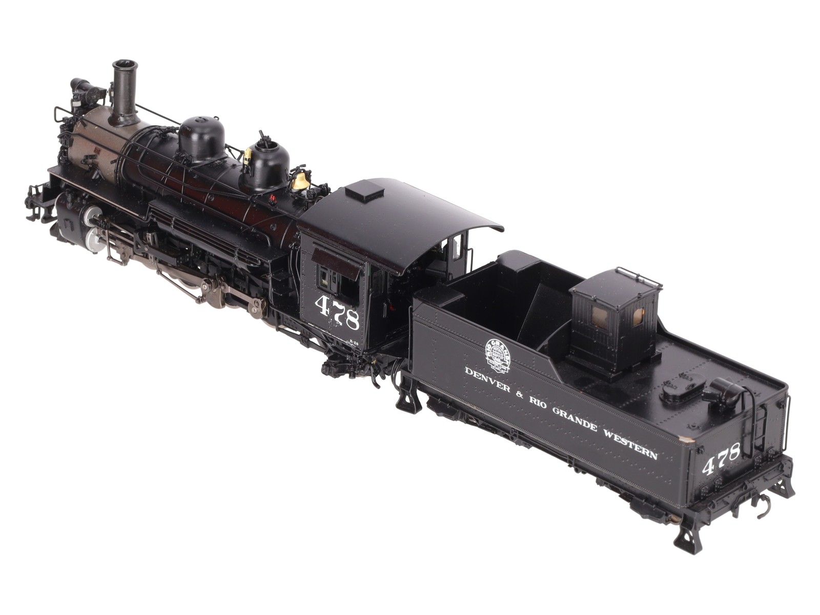 Mountain Model Imports DC1031-1 On30 BRASS D&RGW K-28 2-8-2 Loco & Tender #478