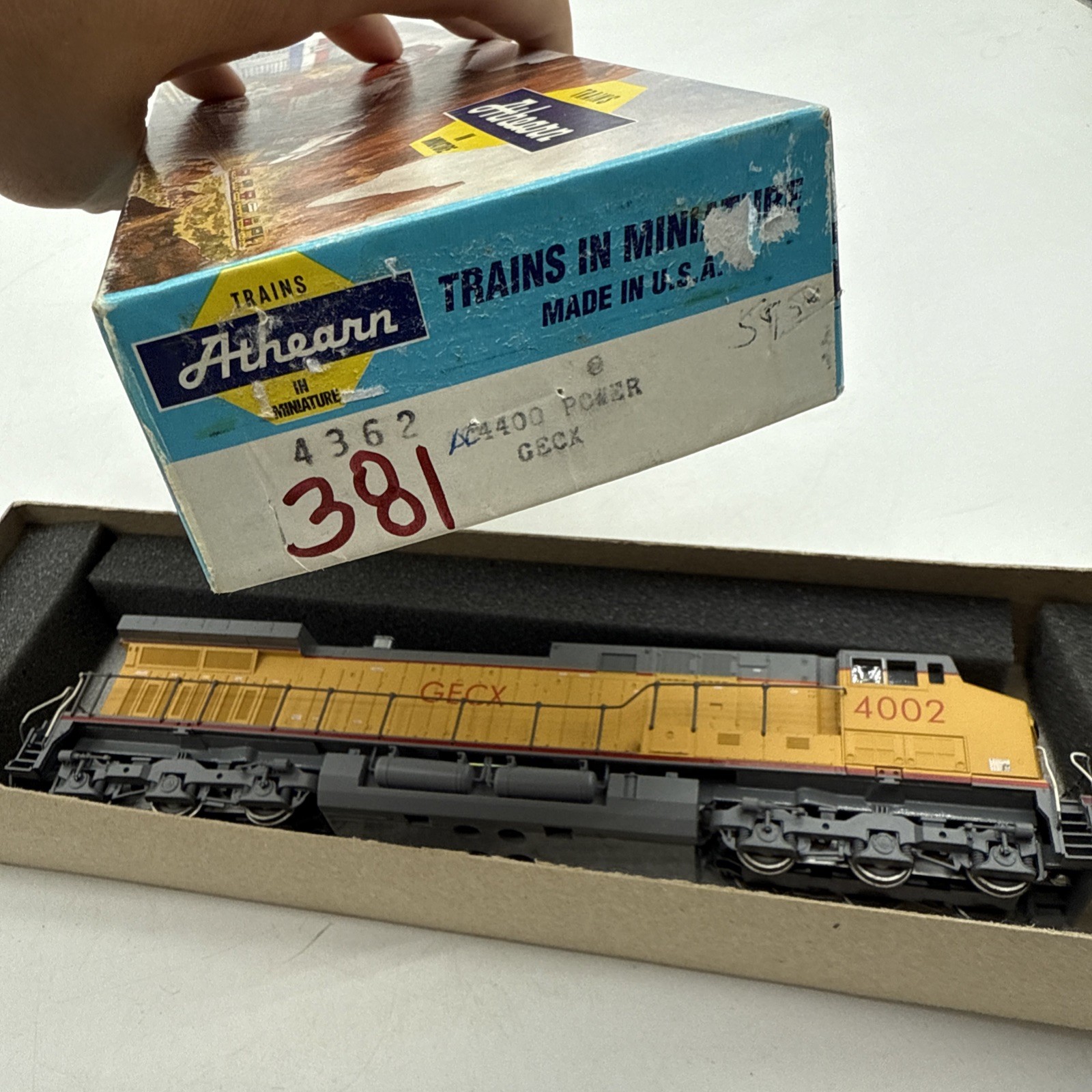 Athearn AC4400 Power GECX 4002 Locomotive Engine Train Blue Box Nice