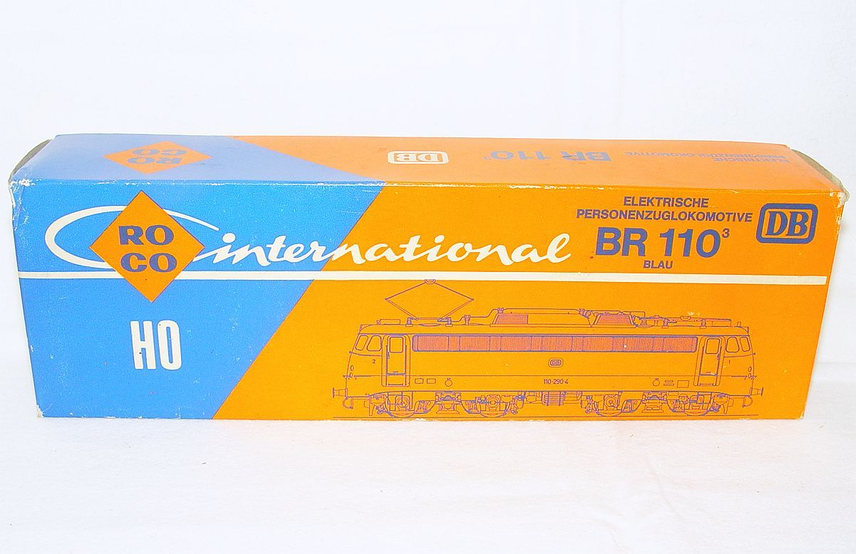 Roco DC HO 1:87 Deutsche Bundesbahn BR 110 Blue ELECTRIC LOCOMOTIVE MIB`78 RARE!