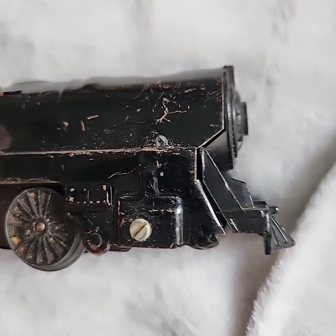 MARX WINDUP ENGINE O GAUGE LOCOMOTIVE 1950’s & NYC TENDER CAR *AS IS*