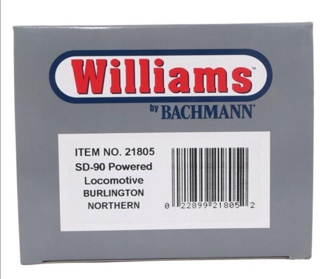 Williams by Bachmann SD-90 Burlington Northern Powered Diesel Locomotive O Gauge