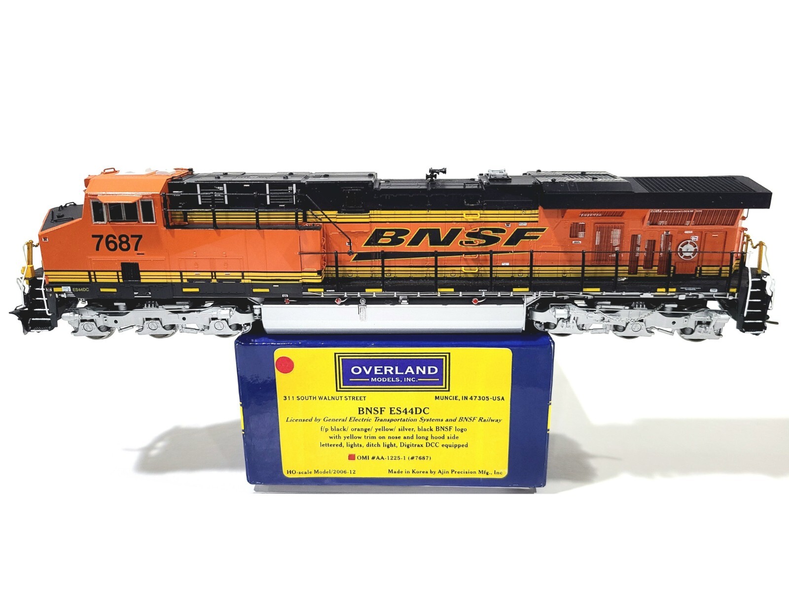 Overland OMI BNSF ES44DC Burlington Northern Santa #7687 HO Brass #AA-1225-1 DCC