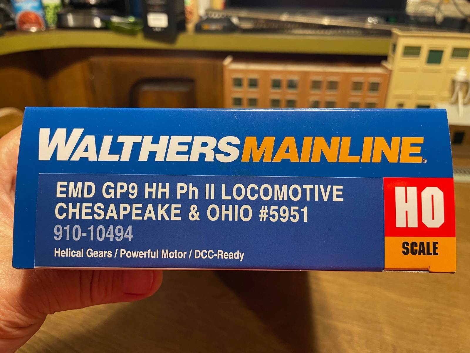 910-10494 Chesapeake & Ohio GP9 #5951 in Standard DC with detail parts added.