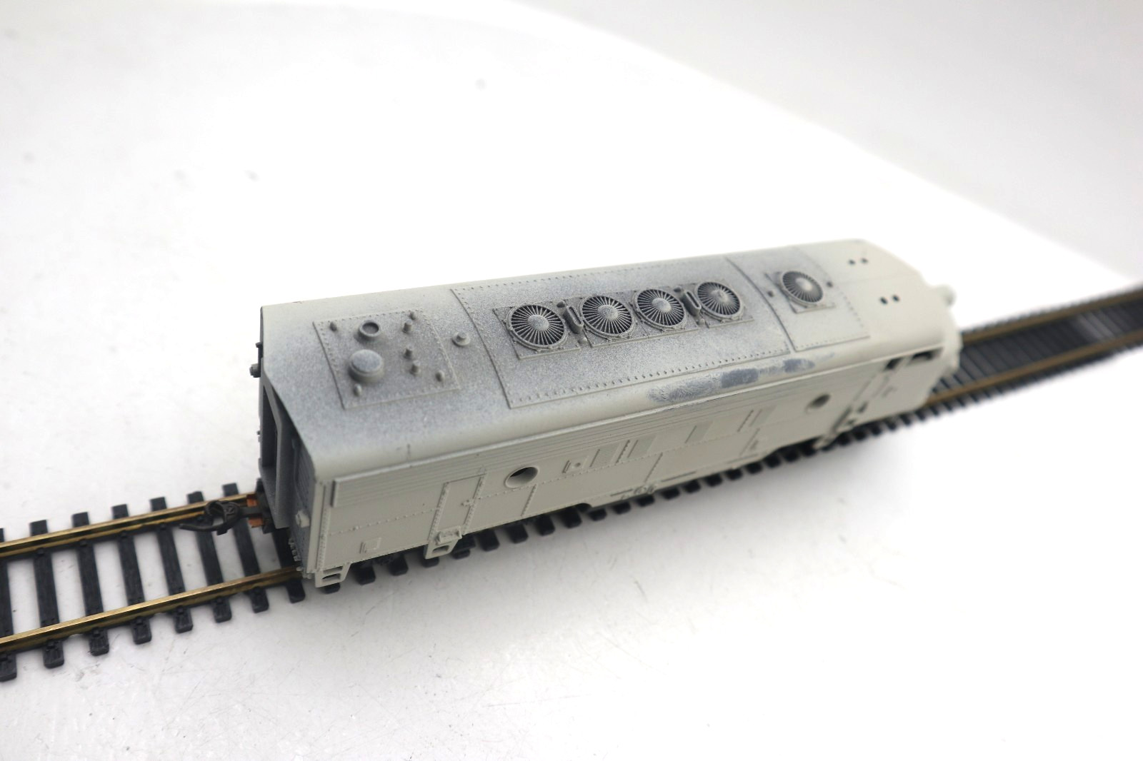 Vintage Athearn, HO, Repainted White F-7 Diesel Engine, C-7 EX