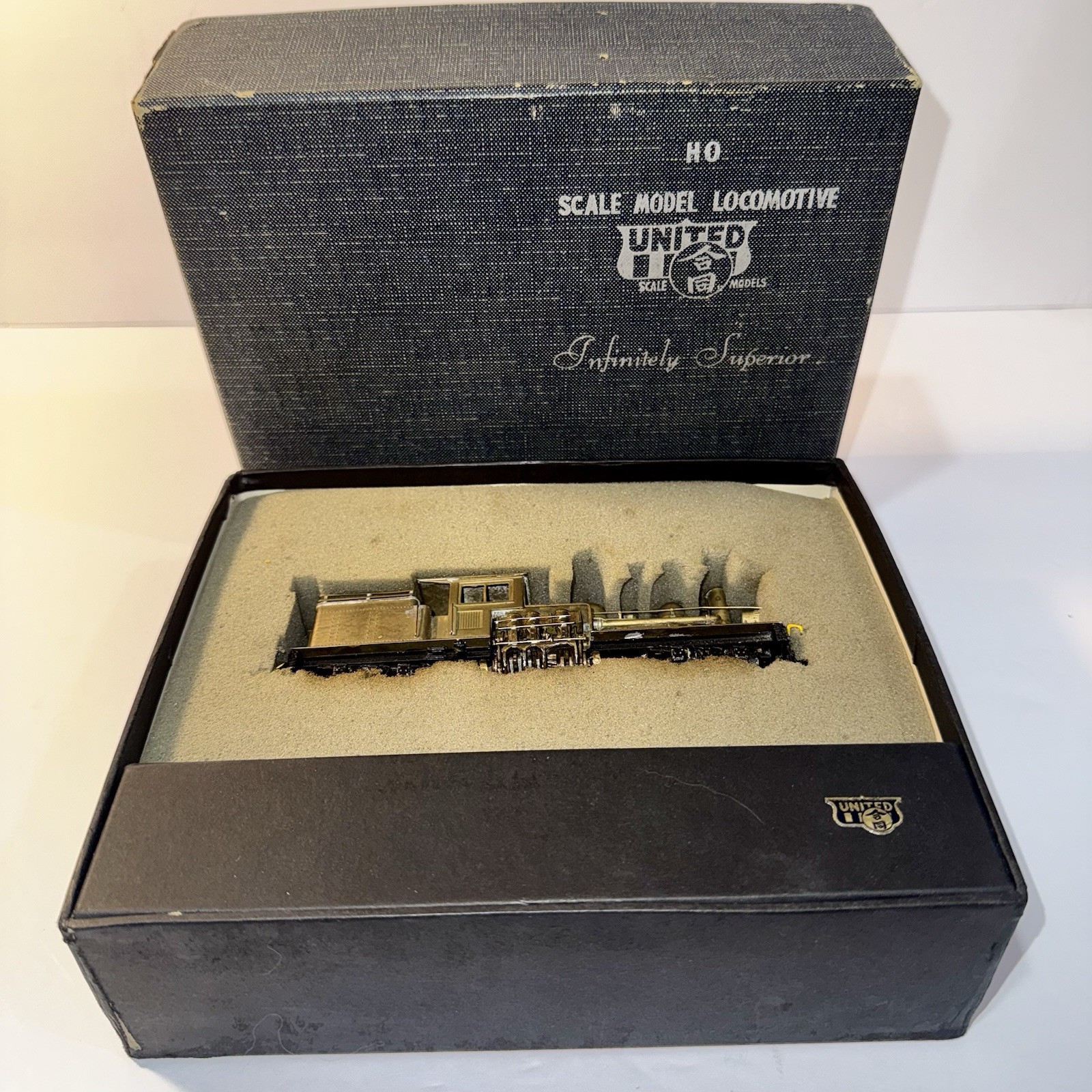 HO UNITED 2-TRUCK SHAY CLASS B GEARED LOGGING LOCOMOTIVE BRASS VINTAGE PFM???