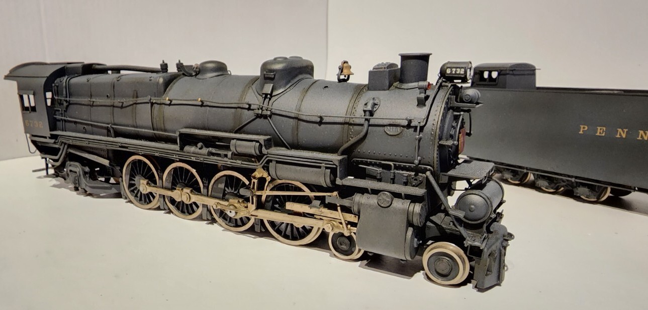 O SCALE 2-RAIL BRASS MODEL USH US HOBBIES KTM PENNSYLVANIA 4-8-2 CLASS M1A #6732