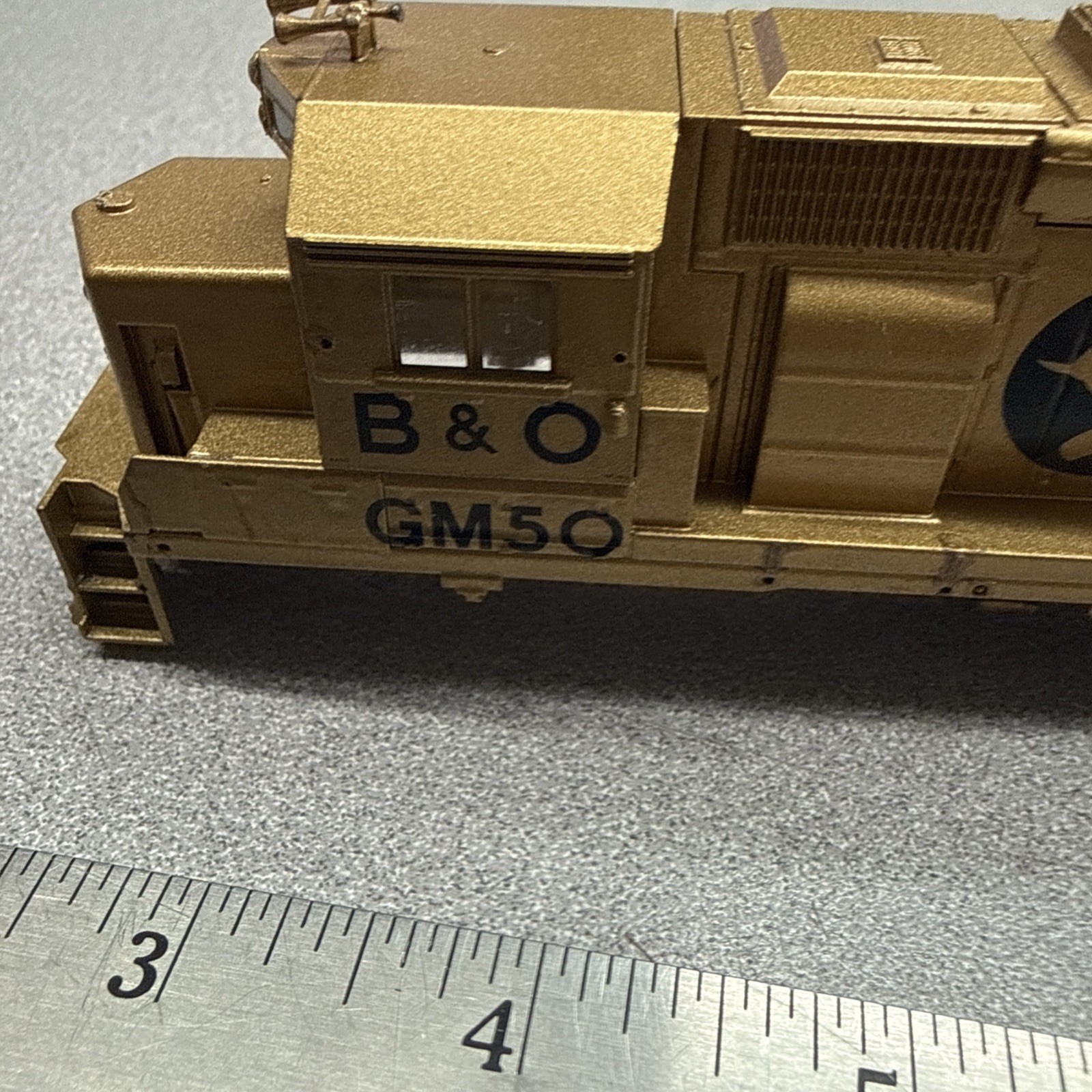 ATHEARN Shell GP40 HO B&O CHESSIE SYSTEM GM50 Special Run Gold Paint Shell Only
