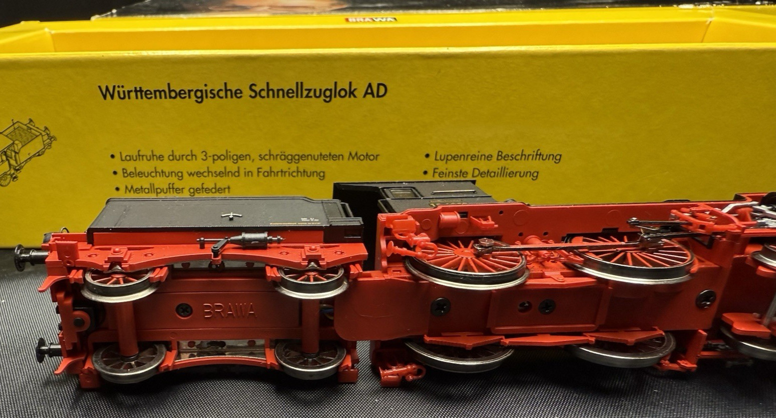 BRAWA 0642 EXCLUSIVE EDITION ELECTRIC LOCOMOTIVE & TENDER BR 13 1623 AD TESTED