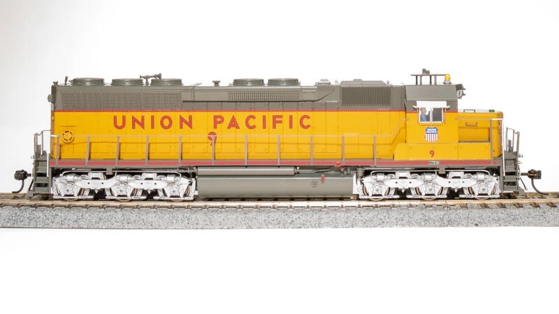 BROADWAY LIMITED 4295 HO EMD SD45 UP #9 Yellow & Gray Paragon4 Sound/DC/DCC