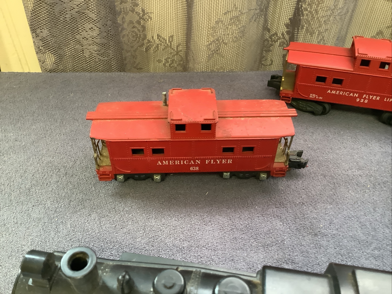 American Flyer #21166 Steam Loco 4-4-0 S-Gauge Burlington Route Tender Others