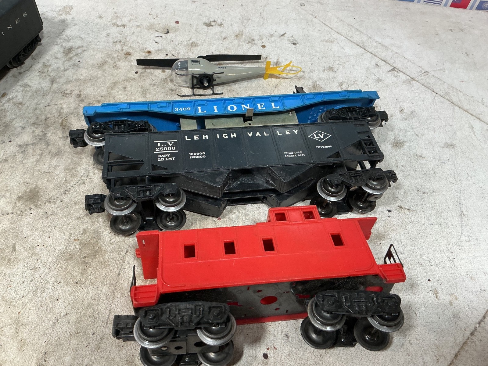 Lionel 1124 Postwar – Set The Hawk Steam Engine Freight Cars O Gauge