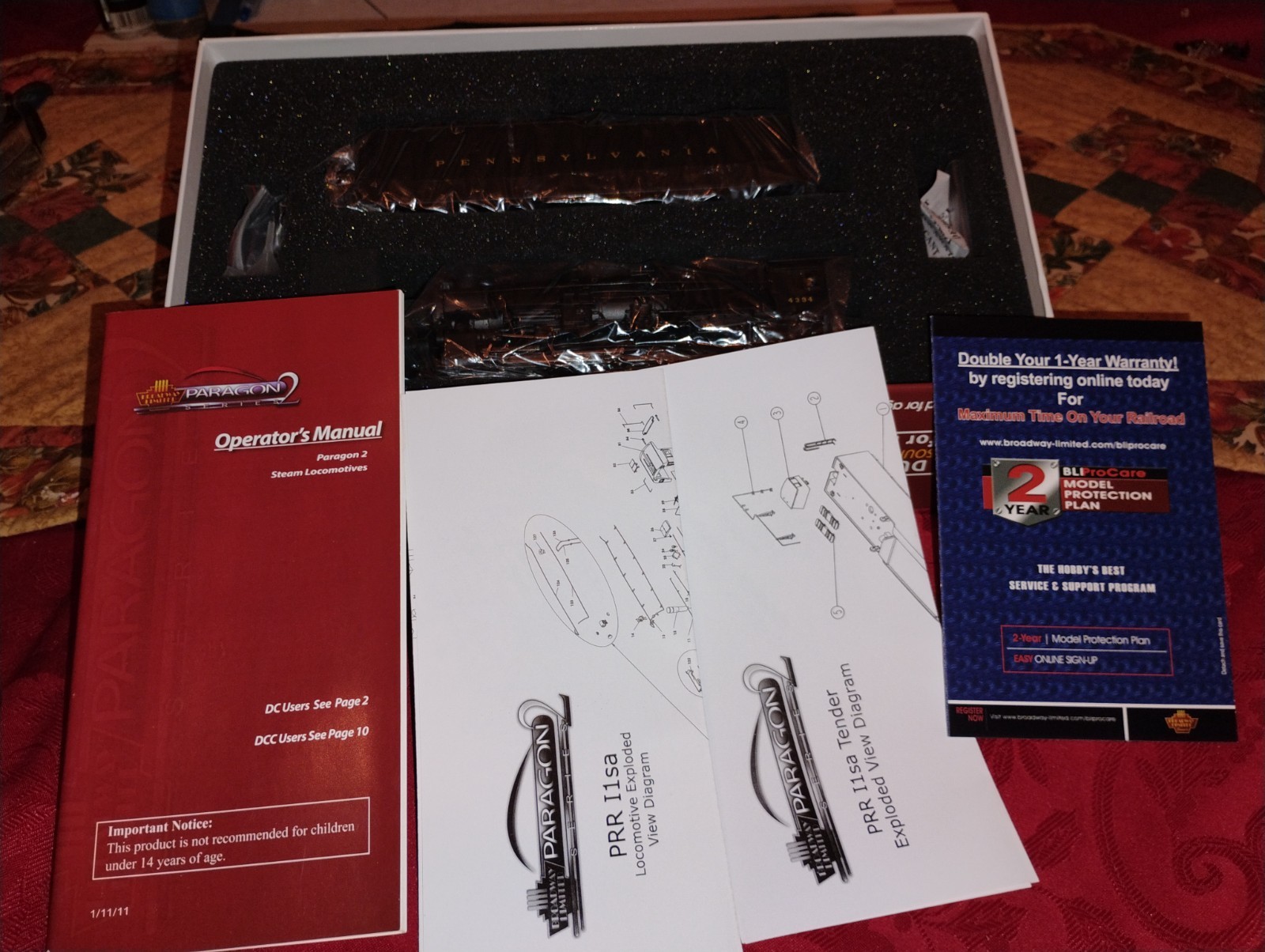 Broadway Limited Imports PRR I1sa 2-10-0 2488, Long tender HO scale Paragon 2