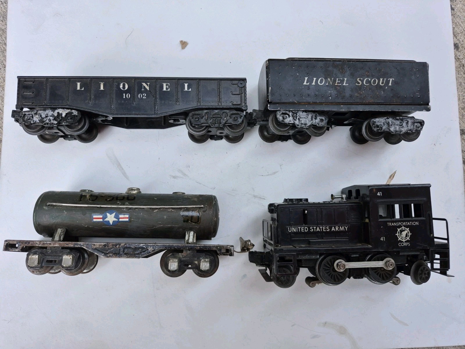 Lionel PW 41 United States Army Gas Turbine Switcher And Others Lot 4
