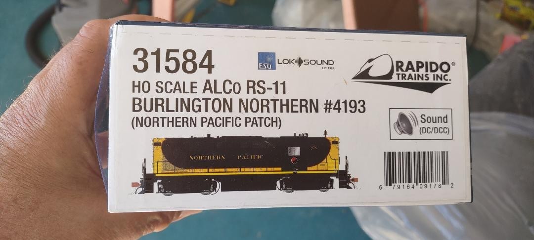 Rapido Trains HO scale Alco RS-11 BN (northern pacific patch) #4193