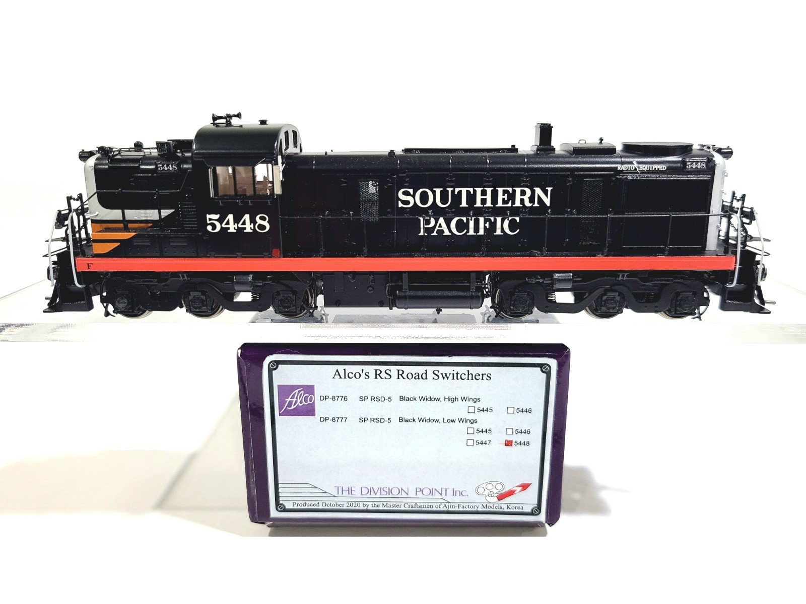 Division Point SP RSD-5 Southern Pacific Black Widow #5448 HO Brass #DP-8777