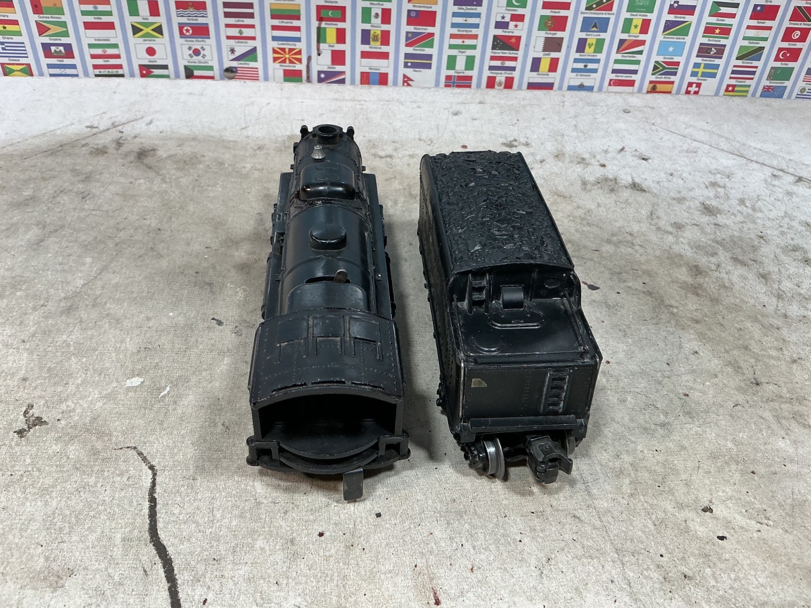 Lionel Postwar – Set 2036 Steam Engine 4 Freight Cars O Gauge / 027