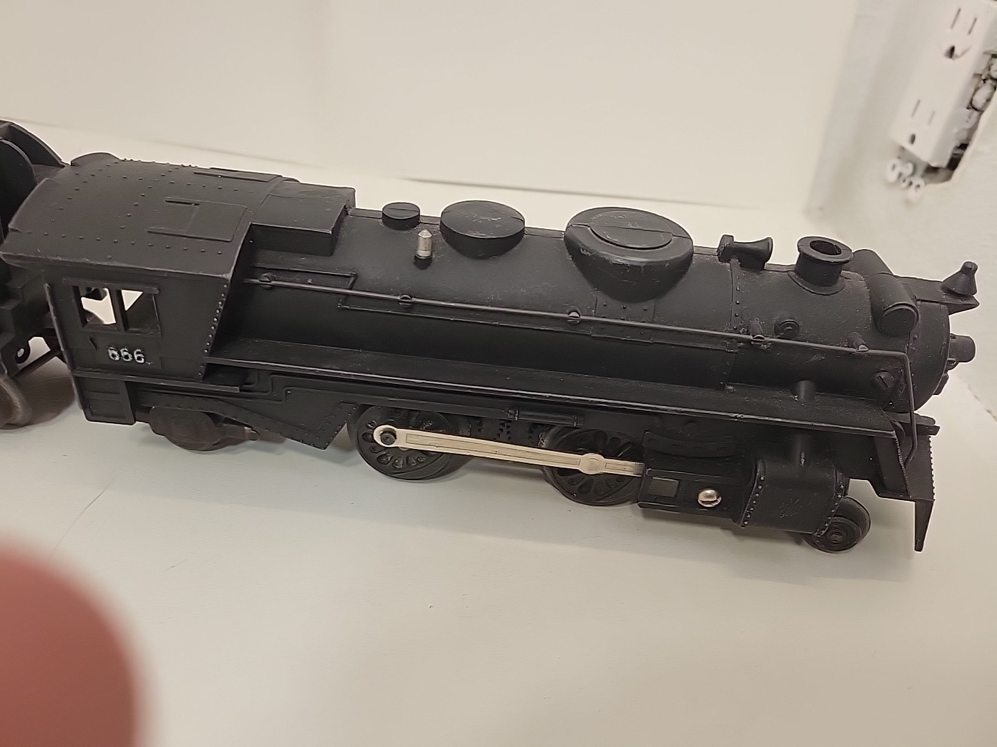 Marx #666 O Gauge die-cast VNTG STEAM ENGINE LOCOMOTIVE & TENDER, 1950s READ!