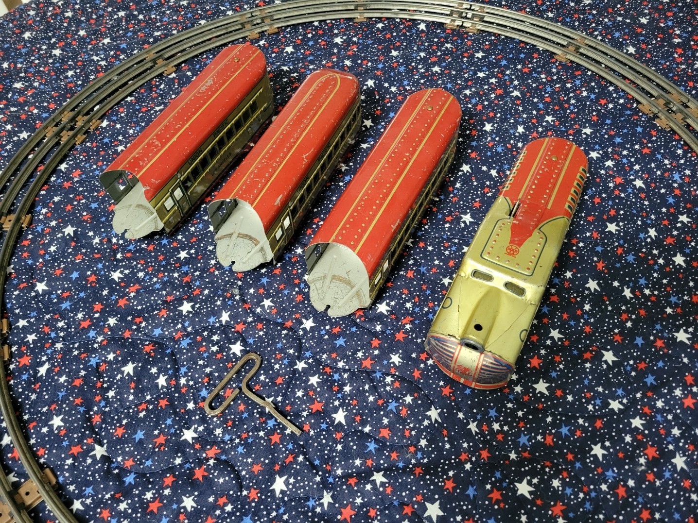 Marx M10005 Union Pacific Articulated O gauge Streamliner 4 Car Set