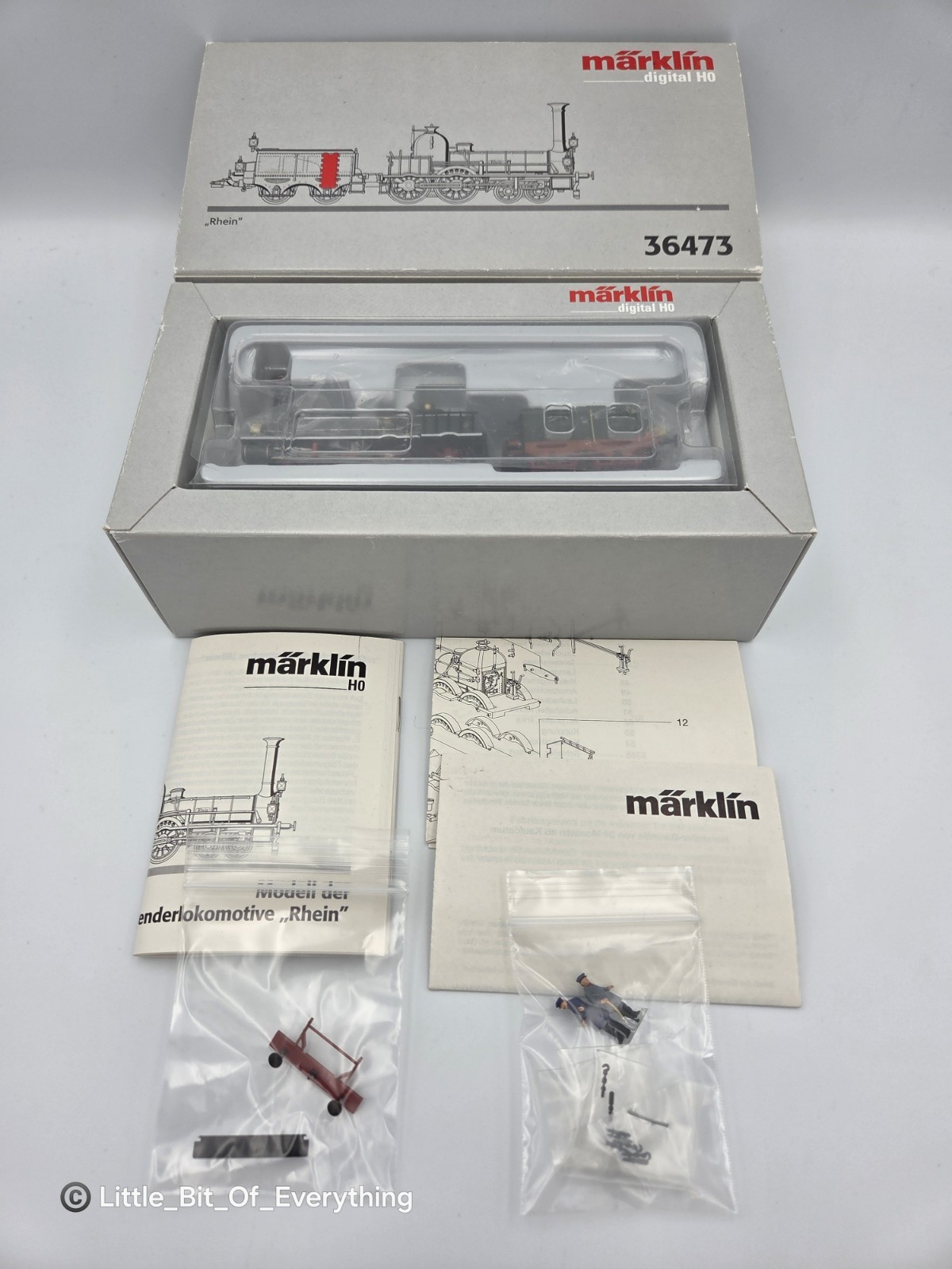 Märklin: Old-Timer Steam “Rhein” Loco of SNB / #36473 – Digital AC
