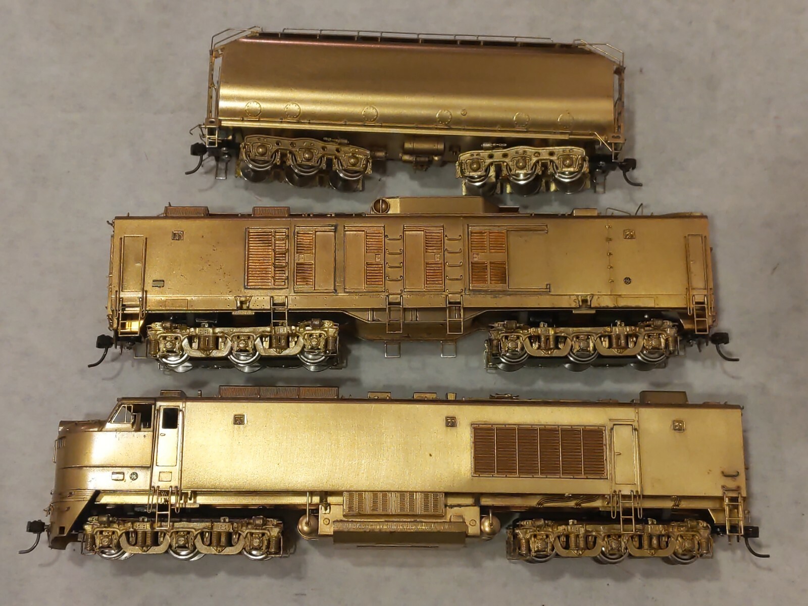 Alco Union Pacific Three Unit Gas Turbine Unpainted Brass D-150 HO