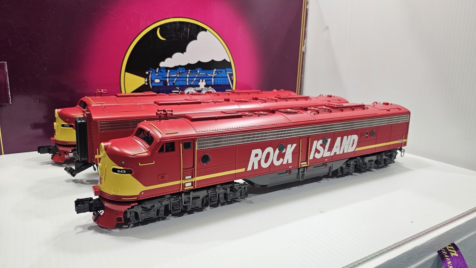 MTH 20-20187-1 Rock Island Premier E-8 ABA Diesel Set Protosound 3.0 PS 3