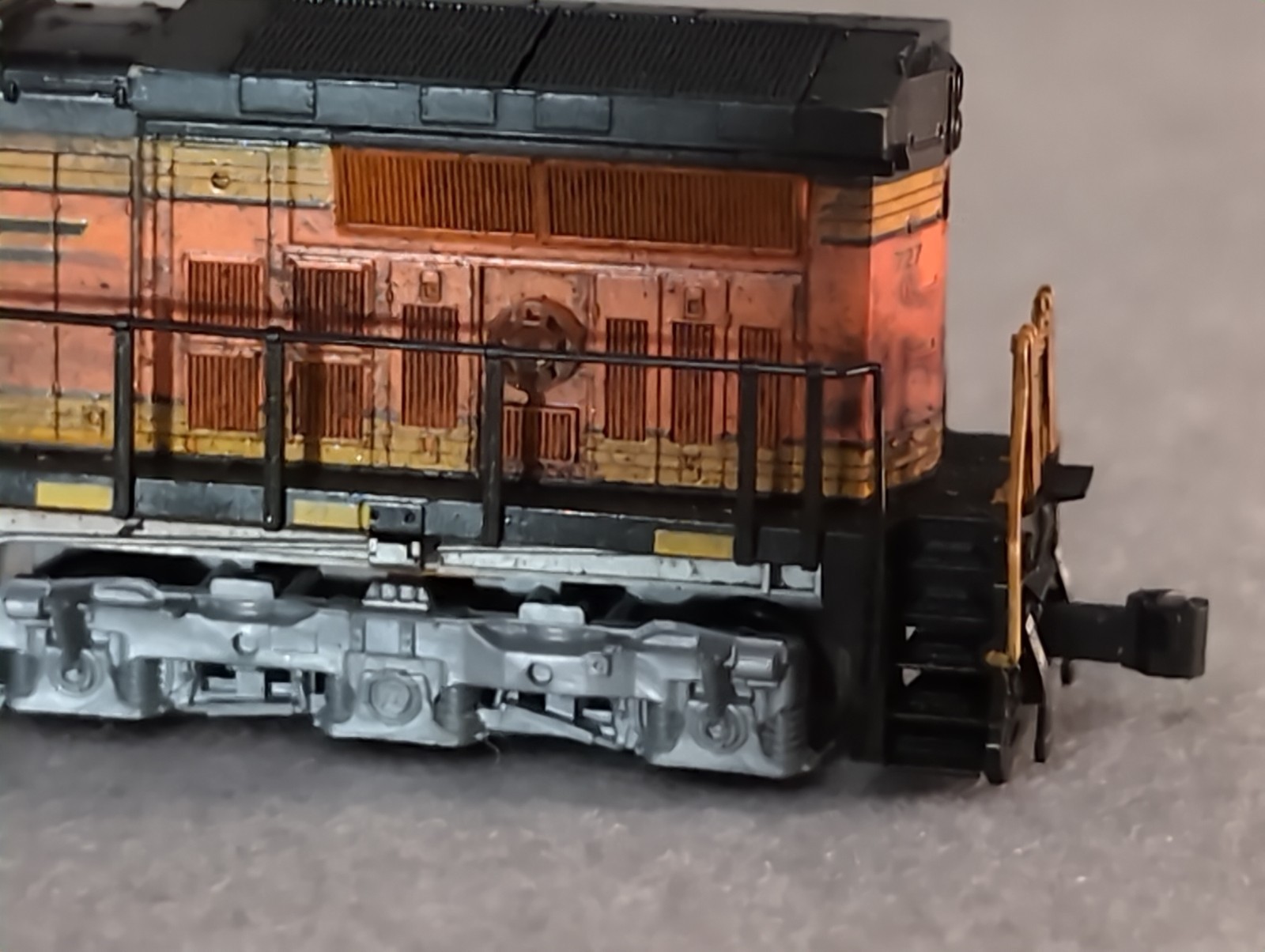 Weathered N Kato BNSF C44-9W #727 Tested W/9V