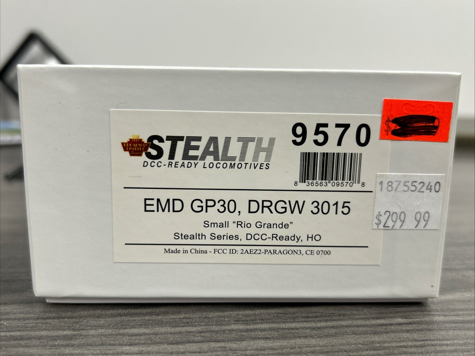 Broadway Limited HO #9570 EMD GP30 Locomotive D&RGW #3015 DCC Rdy NIB – CC