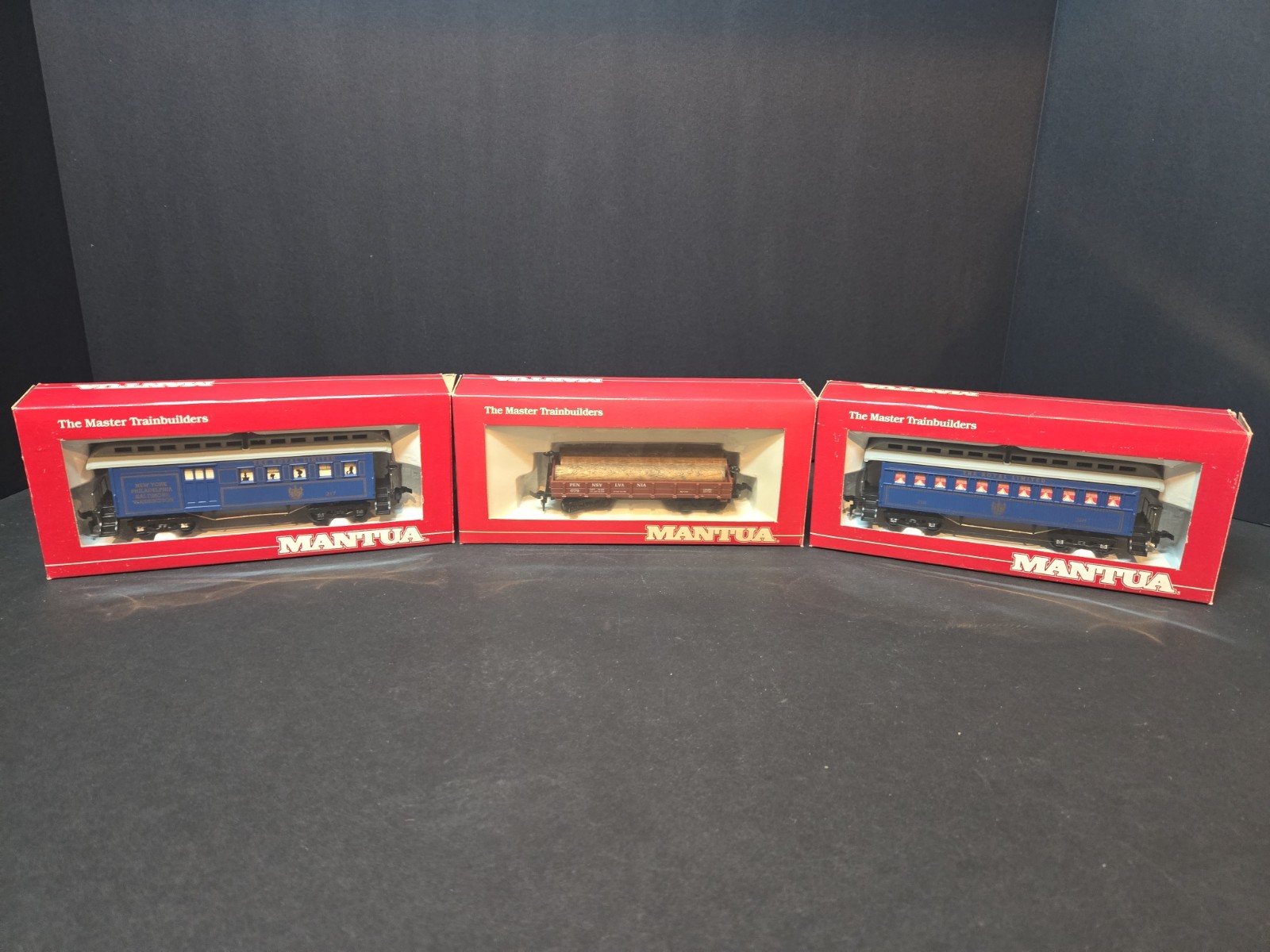 Mantua Passenger & Log Car Bundle! 3 Train Cars HO Scale See Details! US Seller