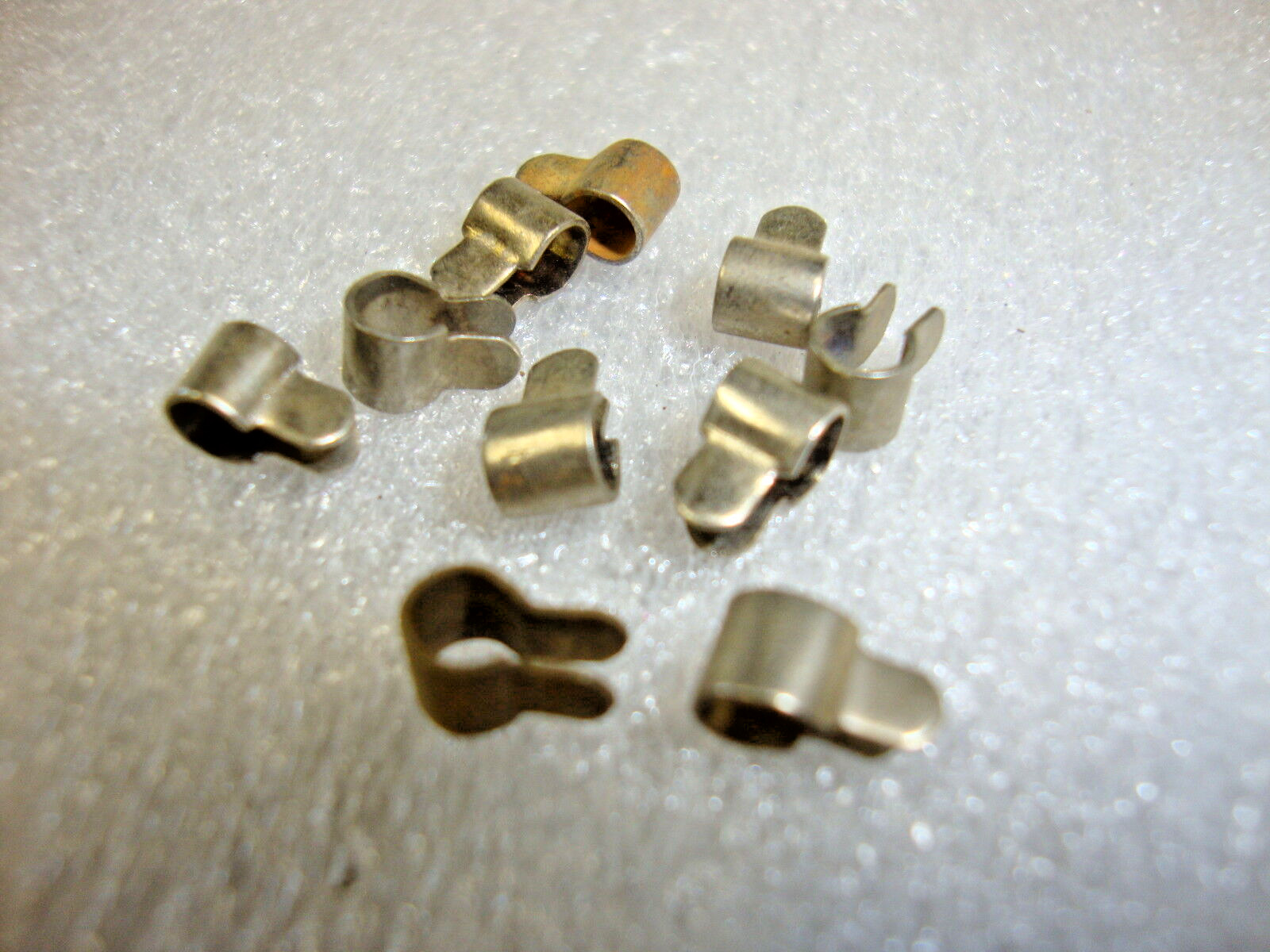 10 Lionel Prewar “O” Gauge Piping Stanchions in Nickel (NOS) 259, 260, 262, 261