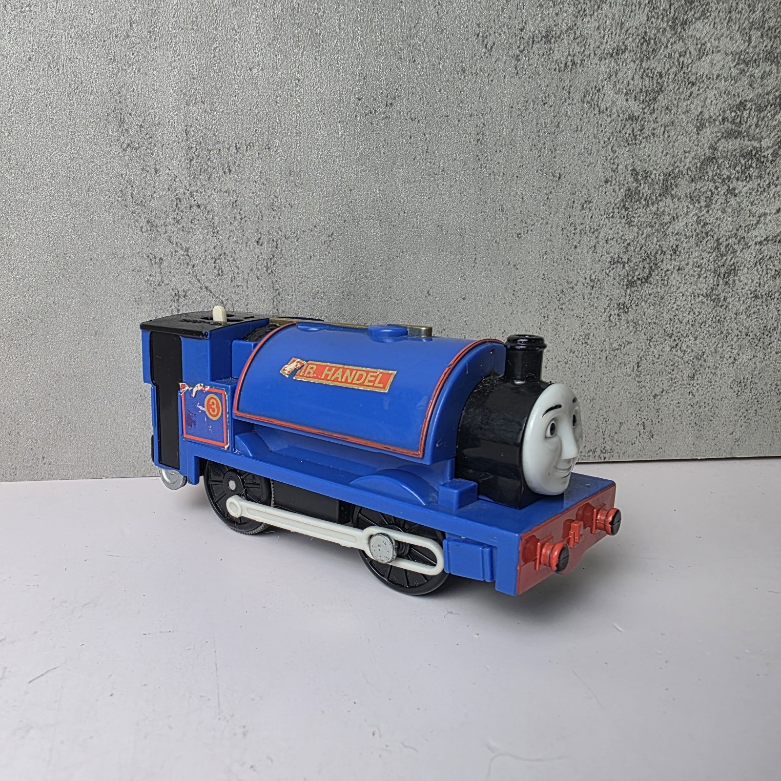 Thomas TrackMaster Sir Handel Motorized Engine Blue Train Mattel V0950 2010