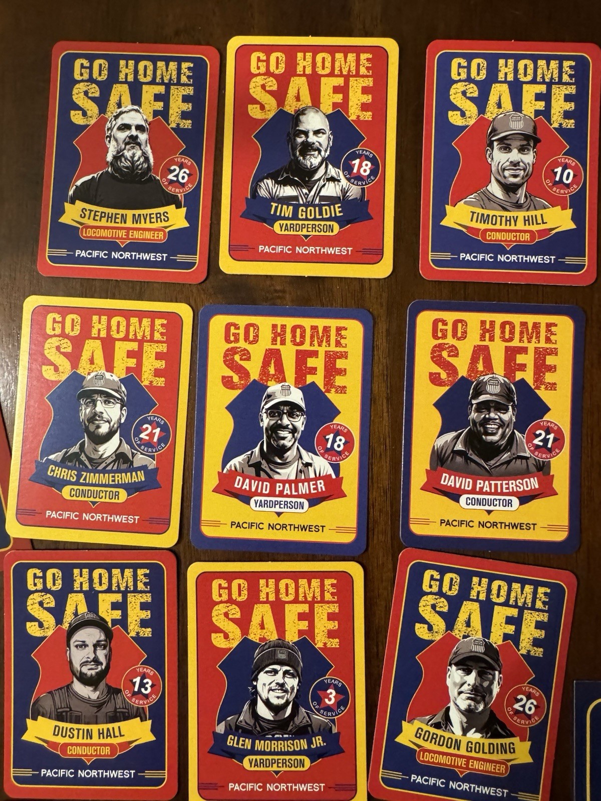 Go Home Safe Union Pacific Cards Set Of 12