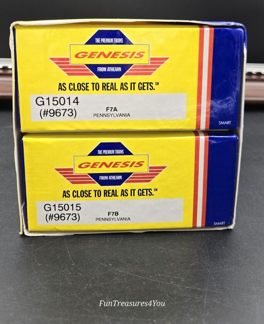 🚂 HO Scale Athearn Genesis G15014 G15015 Pennsylvania F7A-F7B #9673 0G1501aC LN