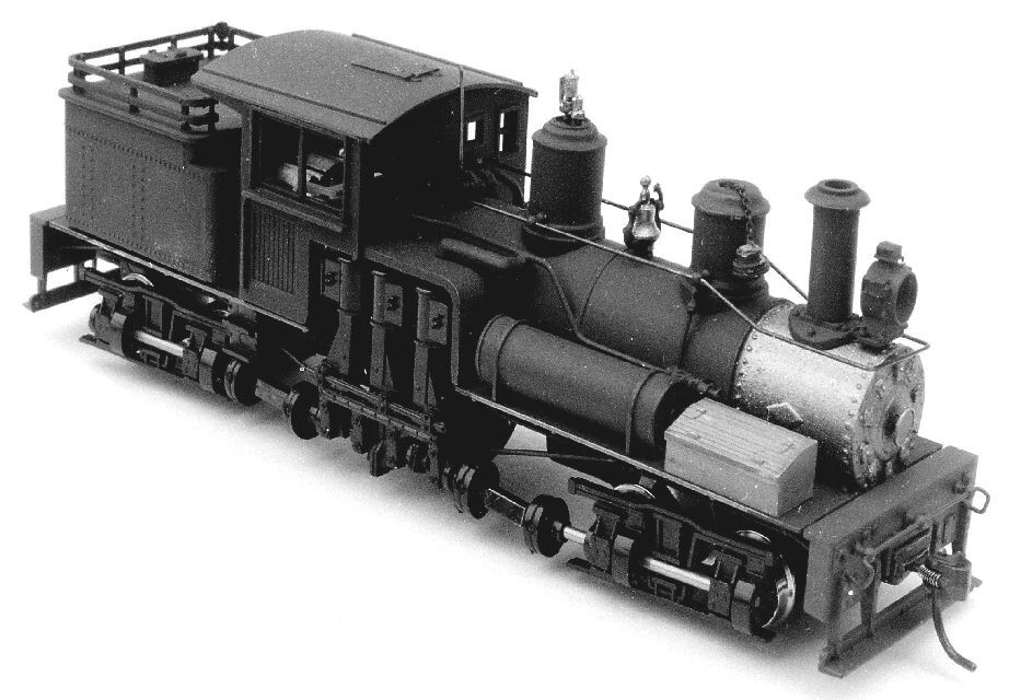 HO/HOn3 ROUNDHOUSE 2 TRUCK SHAY KIT WITH STRAIGHT BOILER WOOD CAB WISEMAN MODELS