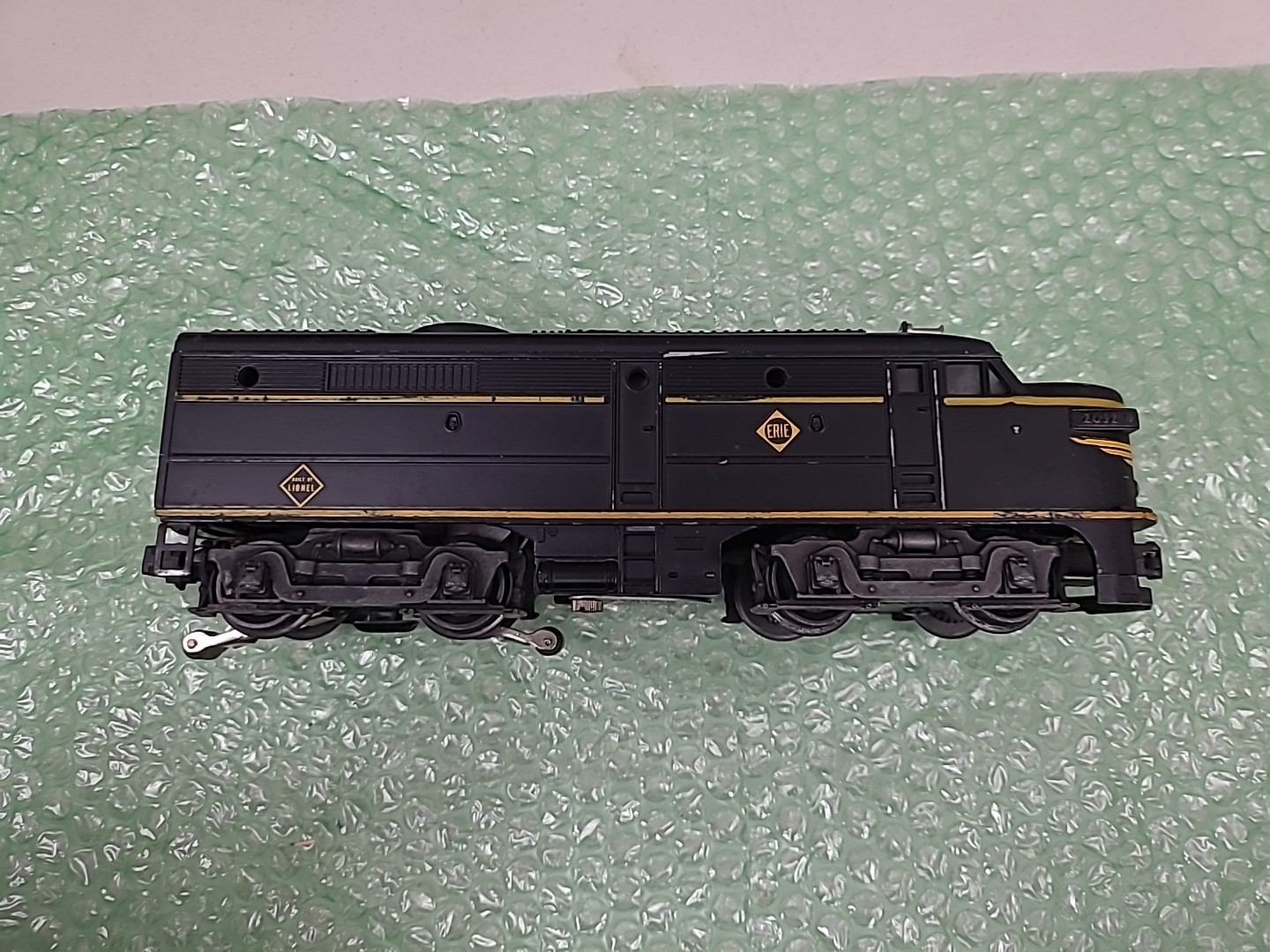 Postwar Lionel 2032 Erie Alco FA A-A Units Powered & Dummy Works Serviced Clean