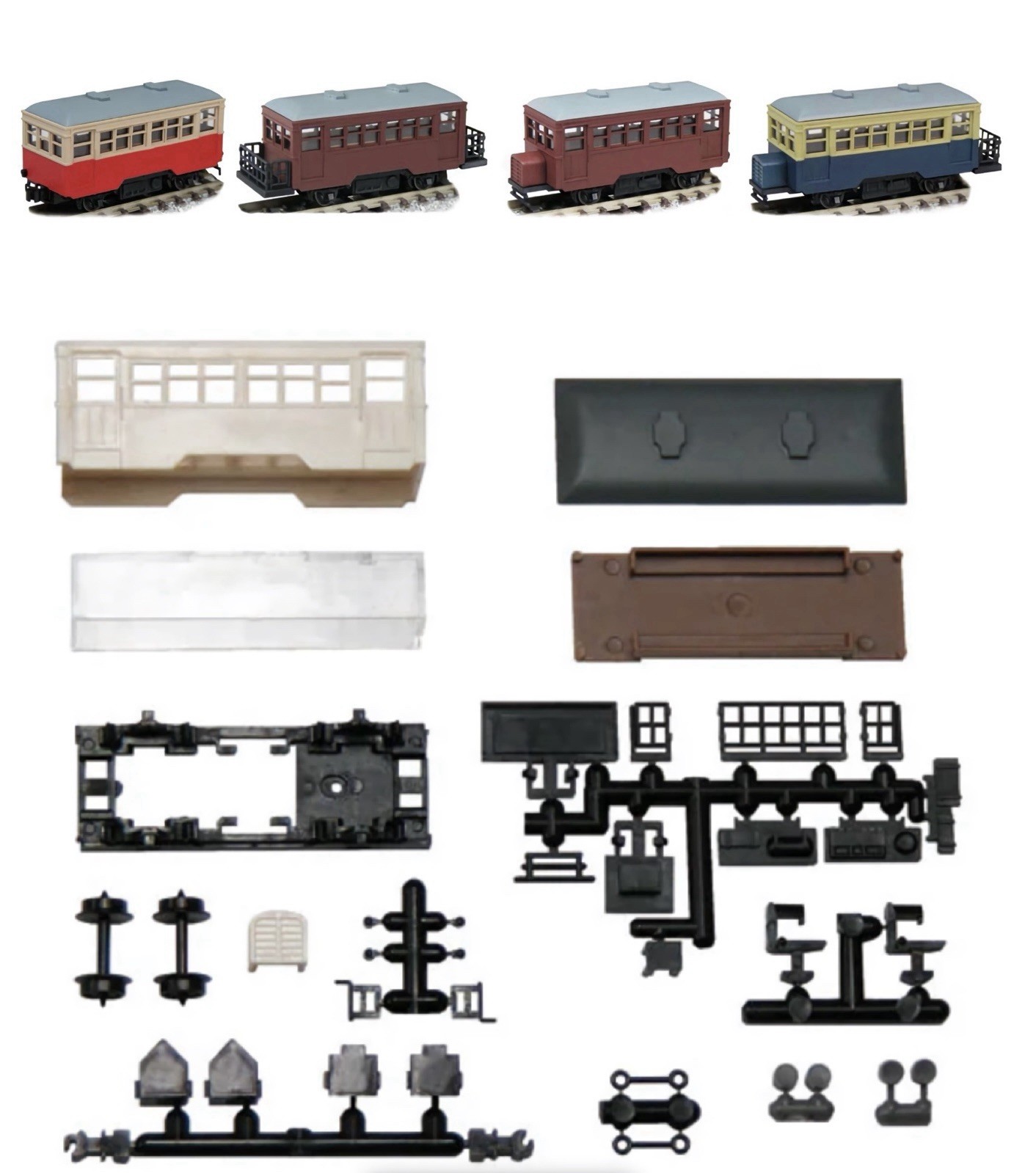 N Scale Tsugawa Freelance 2-Axle Railbus Kit w/Power Drive Chassis TGW Railcar