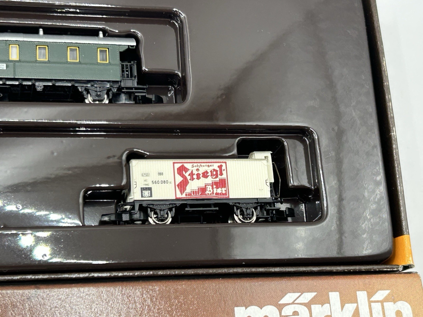 Z Marklin Mini-Club 81417 Austrian 2-8-2 5-pole Steam Loco & Mixed Traffic Set