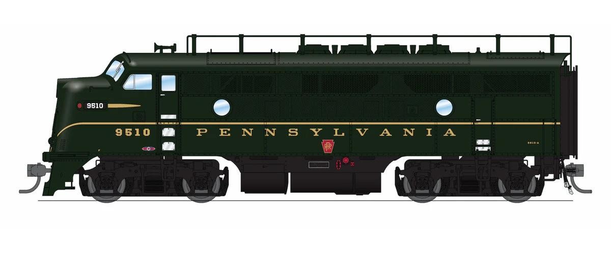 Broadway Limited HO Scale ~ EMD F3 A&B ~ Pennsylvania PRR 9510A/9510B ~DCC Sound