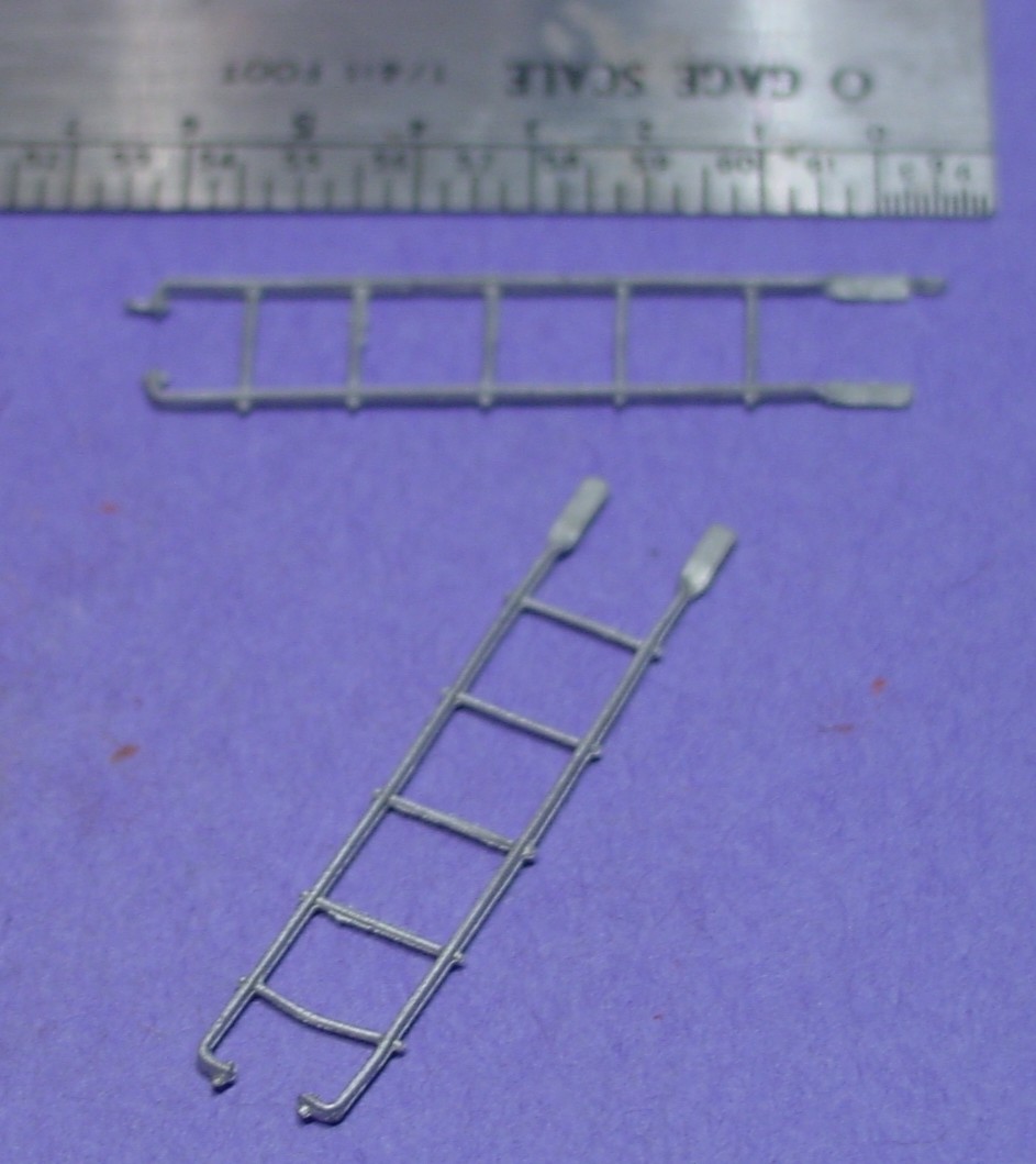 O/On3/On30 CABOOSE, PASSENGER OR TENDER LADDERS 1/48 WISEMAN DETAIL PARTS O328