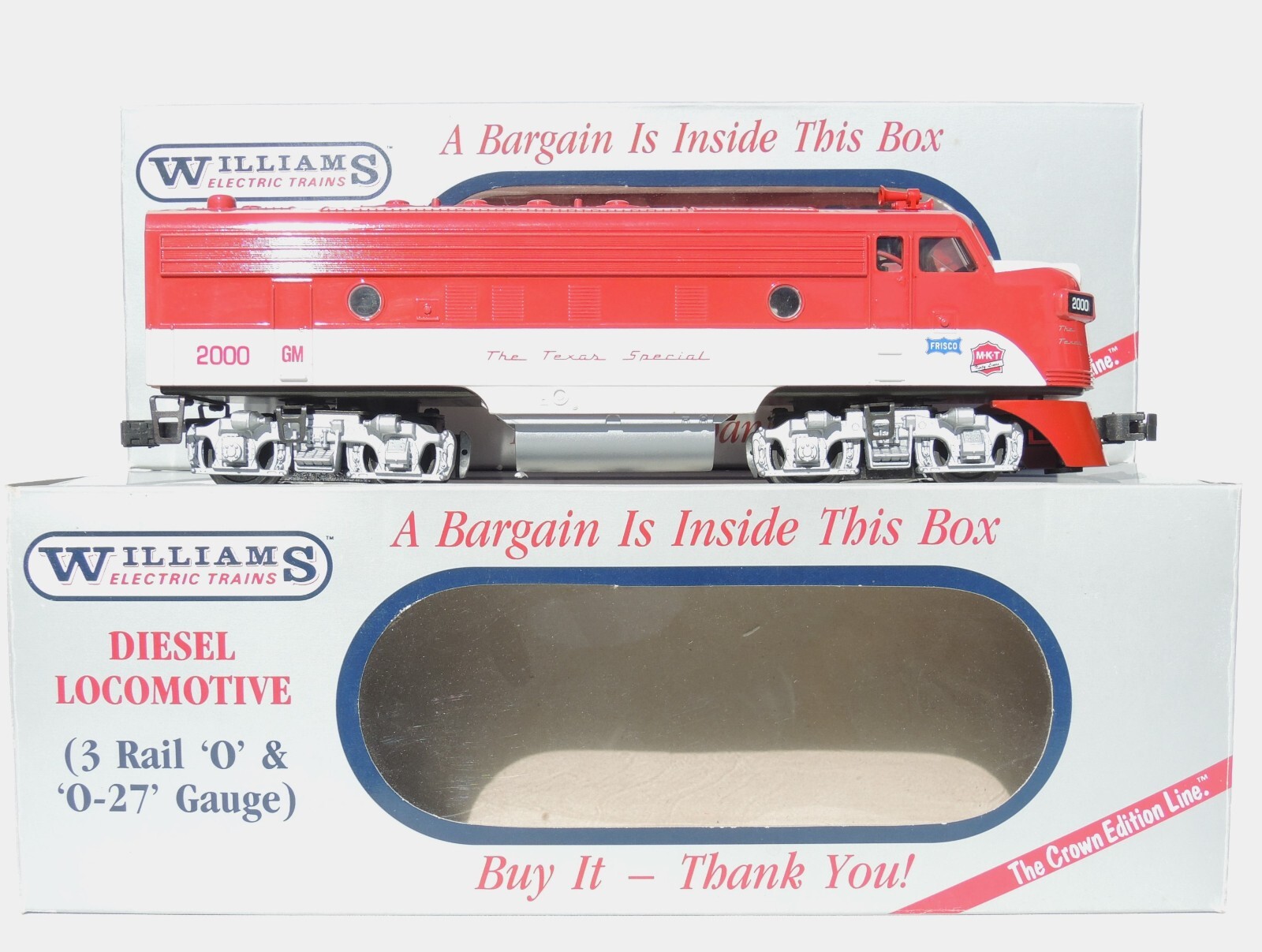 Gorgeous set of 3 Williams O gauge Texas Special locomotives MINT- LOOK!!