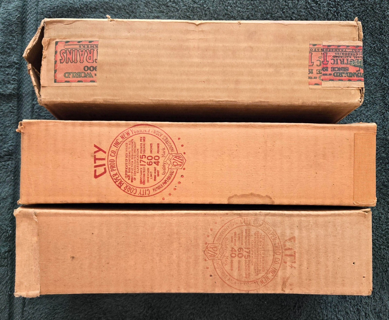 LIONEL PREWAR STANDARD GAUGE SOLID OB’S MARKED : 8E RED; 337 RED; 338 RED*