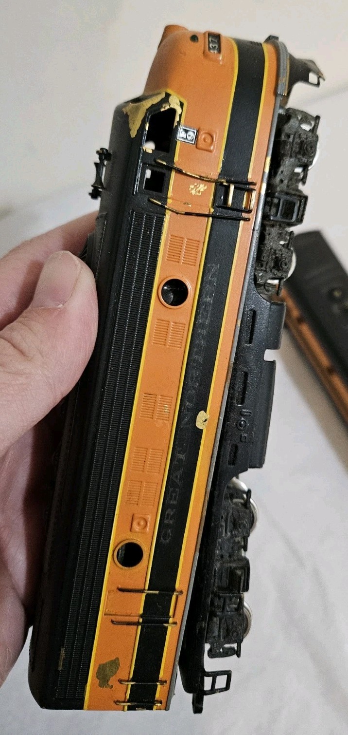 Tenshodo Great Northern HO Scale Brass F7 AB Diesel Locomotive Set/Parts.