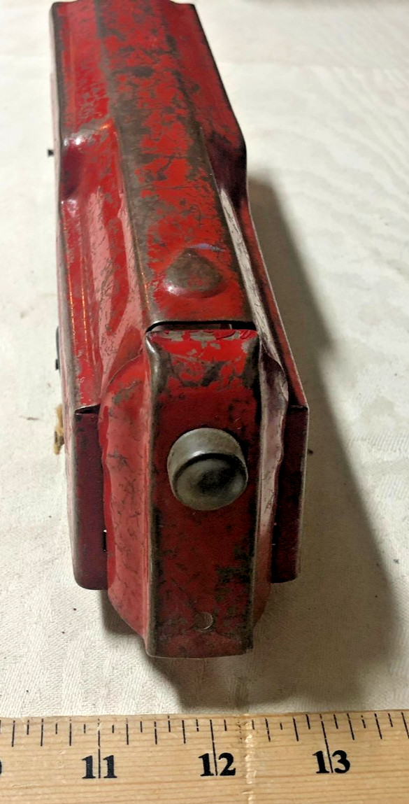 Marx Lumar Lines Red Floortoy Train Engine Stamped Steel – complete (#2)