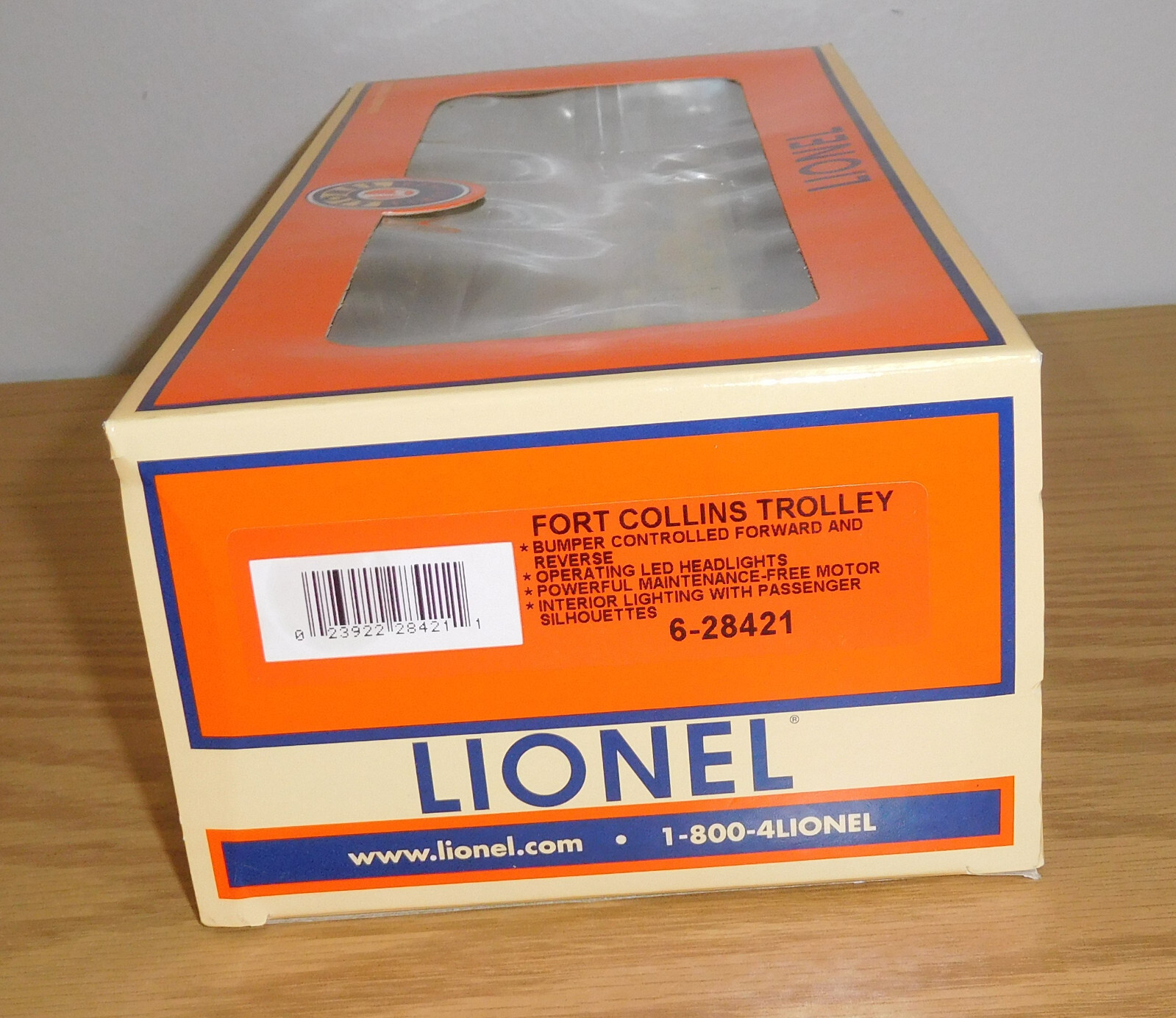 LIONEL 28421 LCCA SACRAMENTO CONVENTION TROLLEY CAR #23 O GAUGE TRAIN MOTORIZED