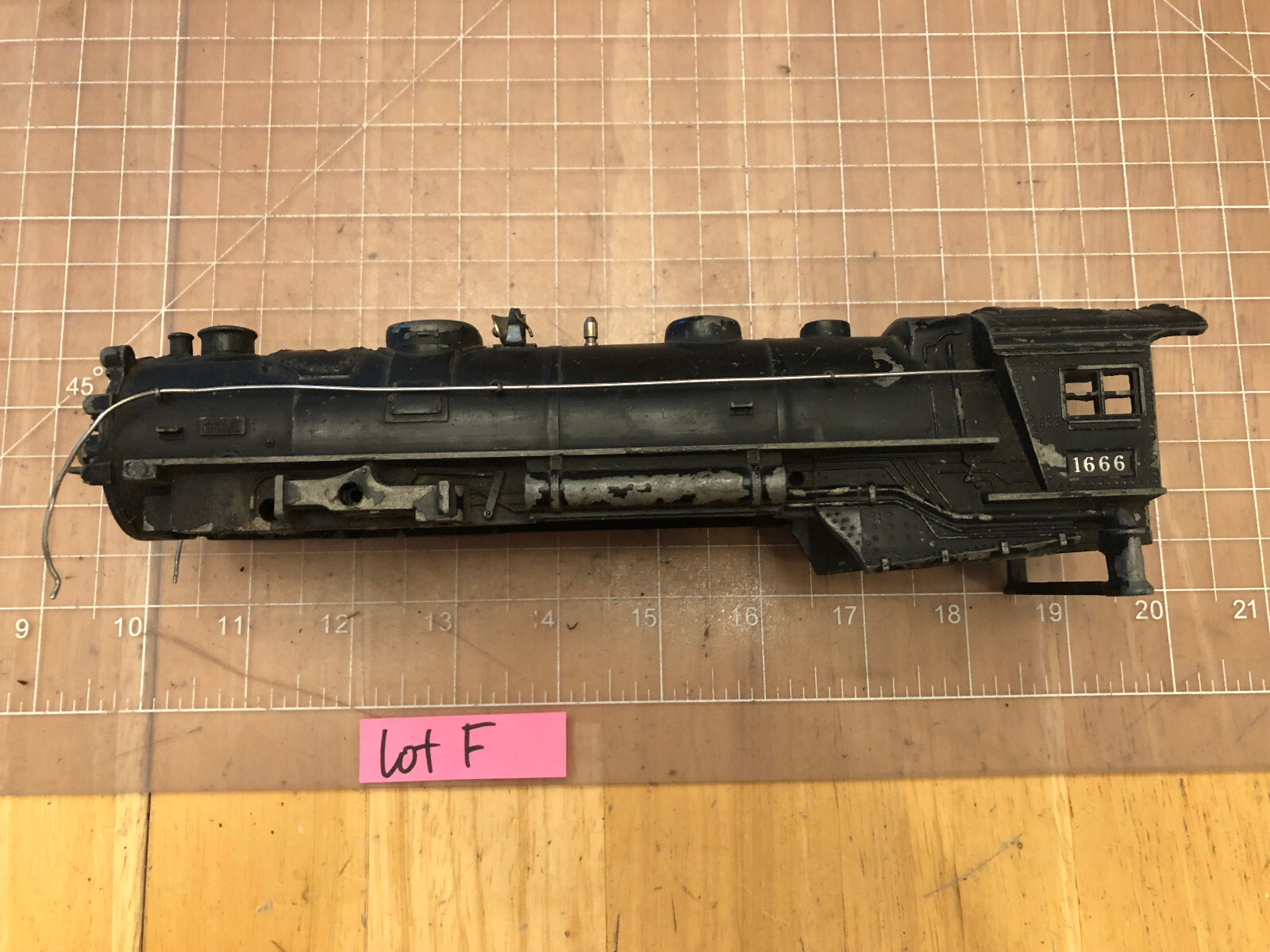 Lionel O Train Die Cast Metal 1666 Steam Locomotive Engine SHELL ONLY Part Lot F